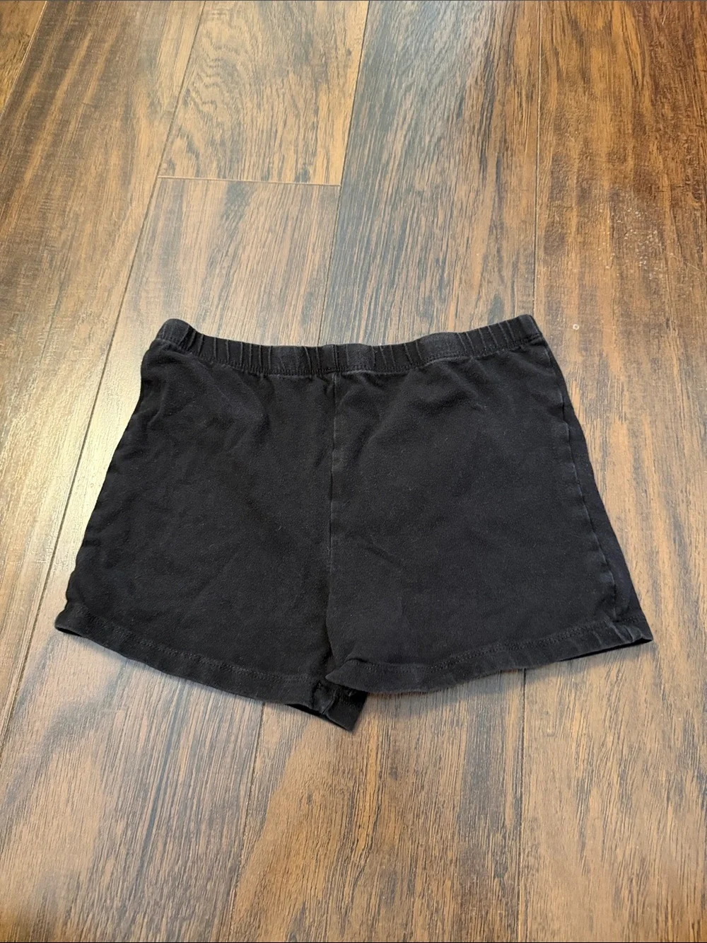Place Black Knit Bike Shorts for Kids